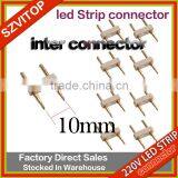 SV220V Led Strip Connector Pin 2PIN 10MM Led Strip Accessories 5050 2835 3014 5730 2 pin needle