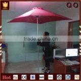 Ooutdoor Use Red Fabric Material Wooden Beach Umbrella With Logo thumbnail-1