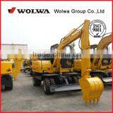 DLS865-9A 5.8Ton China Wheel Excavator Used for Digging Ditches and Rural Reformation thumbnail-1
