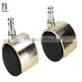 2016 China Hot-sale 2 Inch Golden Electroplated Adjustable Furniture Caster Wheels thumbnail-6