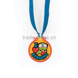 China Alibaba Bulk Promotional Cheap Custom Make Plastic 3D Design Soft PVC Rubber I Love Reading Award Medals