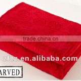 Hot seller carved coral fleece blanket