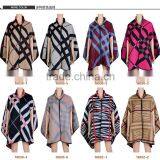 Wool / Cashmere Blended Winter Thick Sweater Poncho thumbnail-1