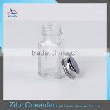High Quality Mini Salt And Pepper Shaker Empty Glass Spice Jars Clear Condiment Set thumbnail-4