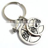 New arrival coin chain keychain face changing keychain