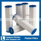 pleated polyester filter cartridge