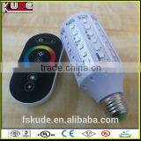 Remote Control RGB Full-color Changing LED Corn Light With E27 Holder