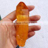Natural Aura Quartz Crystal Titanium Coating Crystal Point thumbnail-5