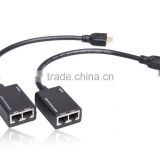 Hot Sell HDMI extender 30M Over Dual Cat5e/6 LAN Cable