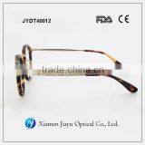 Tortoiseshell Color Demi Round Optical Frames Acetate thumbnail-4