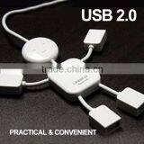 Small USB Four Port HUB USB2.0 USB Extension Splitter Dragging Quarters Line For Car Household Free Shipping thumbnail-3