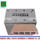 Hollow wood plastic composite decking mould/die tool