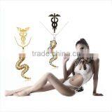 Sexy Neck Accessory Jewelry Crystal Snake Pendant Dangle Necklaces For Women thumbnail-5