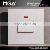 MGA A9 Series 20A/32A Double Pole Light Switch