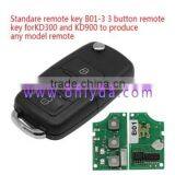 Standare Remote Key B01-3 3 Button Remote Key for KD300 and KD900 to Produce Any Model Remote