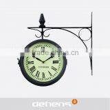 DEHENG Iron Hanging Wall Clock for Outdoor Station thumbnail-1