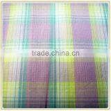 100 Cotton Light Purple Checks Yarn Dyed Fabric