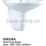 Ceramic Popular Bathroom Wall Hung Wash BasinDW228A thumbnail-4