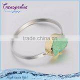 Fashion Women's Silver Stainless Steel Turquoise Bracelet thumbnail-1