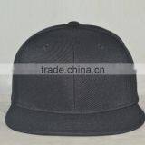 Guangzhou Professional Custom 100% Acrylic Black Hat Factory Flat Brim Hat