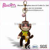 Hot Selling New Design Fashion Pretty Gifts and Promotional Gift Wholesale Cheap Plush Toy Keychains Monkey thumbnail-3
