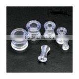 Transparent Acrylic Body Piercing Jewelry Ear Tunnels