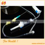 luer adapter needle latex injection site infusion set