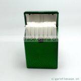 Green Embossed Wave Shape Plastic Cigarette Case for 20s Kind Size 85mm Cigarette Pack Holder thumbnail-1