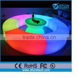 Modern Led Rgb Color Bar Counter,plastic Portable Led Pub Bar Round Counter Table