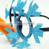 No.1 Yiwu Exporting Commission Agent Wanted Wholesale Snowflake Party Glasses/festival Eye Glasses With Nose thumbnail-2