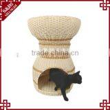 Eco-friendly Handmade Unique PE Rattan Double-deck Pet Product Manufacturer thumbnail-1