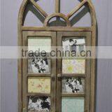 2016 New Style Antique Wooden Multi Openings Photo Frame With Door Shape thumbnail-2