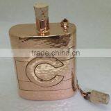 Premium Quality 100% Pure Copper Bottle | Hip Flask Pocket Bottle | Hammered Bottle thumbnail-3