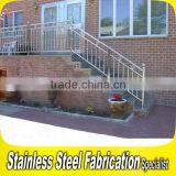304 Stainless Steel Stair Railing Prefab Outdoor Metal Railing thumbnail-3