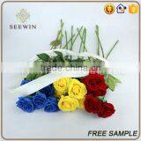 Bright-colored Rose Artificial Flowers Long Stem thumbnail-4