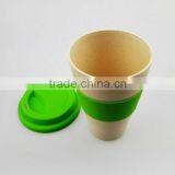 Bamboo Fiber Coffe Cup Plate Fiber Mug With Green Material thumbnail-3
