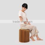 Protable Outdoor Party Waterproof Organ Style Foldable Kraft Paper Stool thumbnail-3