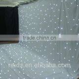White Fireproof Velvet Cloth White Wedding Backdrop Led Star Curtain thumbnail-6