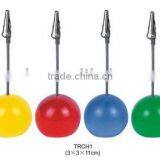 Stress ball shape name card holder/memo holder