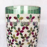 Unique Mosaic Beautiful Glass Vase Hand Made Color thumbnail-3