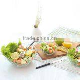 Very Large Decorative Clear Glass Salad Bowls thumbnail-2