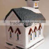 Ceramic Christmas Village, Lighted Church thumbnail-4