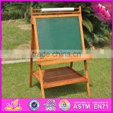 2016 New Design Multi-function Children Wooden Chalkboard Easel for Sale W12B104 thumbnail-4