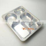 304 Custom Stainless Steel Bento Lunch Box 5 Compartment Take-out Food Container for Picnic thumbnail-2