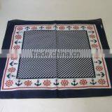 Hot Selling Screen Printing Leaf Bandanas in Black and White thumbnail-3