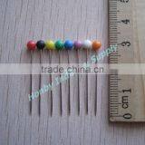 Pastel Raw Color Plastic Headed Staight Classic Dressmaker Pin