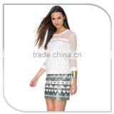 Young Ladies Geometric Pattern Slim Tight Sequin Penicl Skirt thumbnail-3