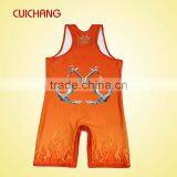 Wrestling Singlets, Custom Design Hot Sale Wrestling Singlets Wholesale Polyester Heat Transfer thumbnail-6