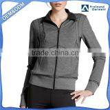 Wholesale Sport Fitness Clothing Women Plain Slim Fit Hoodie Jacket thumbnail-1