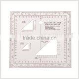 Kearing Durable Plastic Square Military Scale Protractor 1: 25000 & 1: 50000 # KMP-4 thumbnail-2
